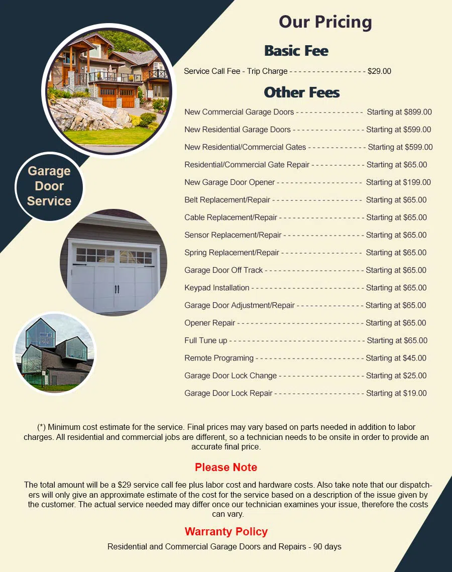 Garage Doors Store Repairs Mesa, AZ 480-553-9215